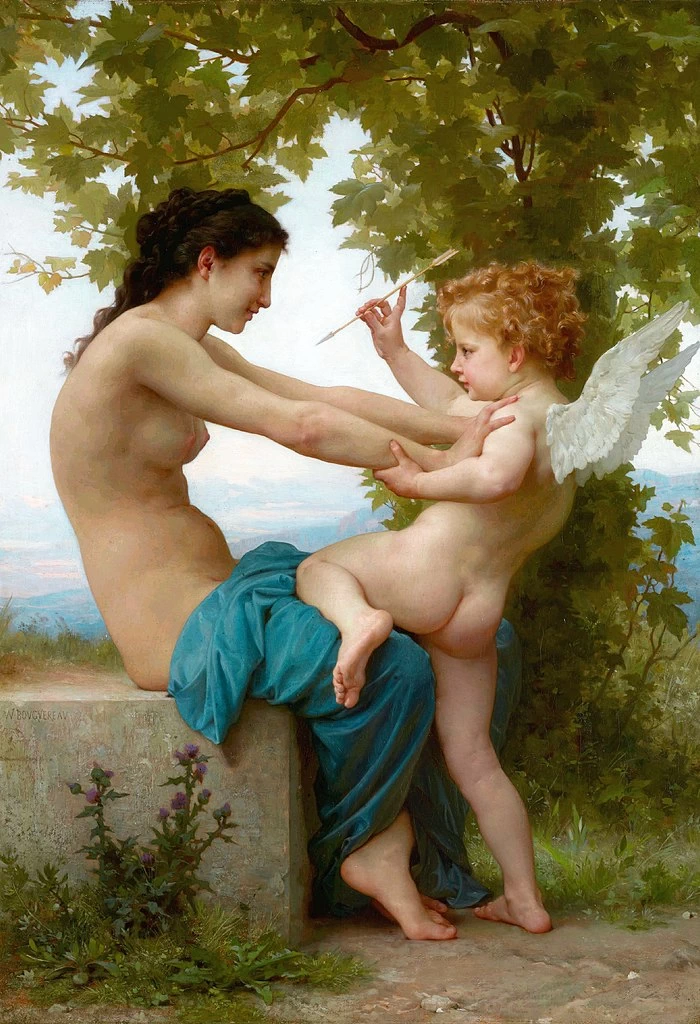 Giovane ragazza che si difende da Eros - Getty Center, Los Angeles